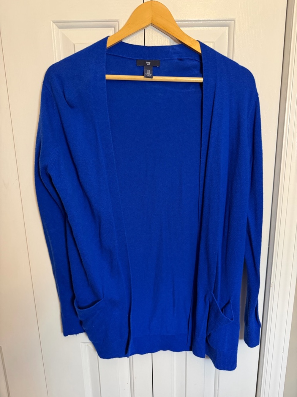GAP Women's Open-Front Cobalt / Royal Blue Cardigan M